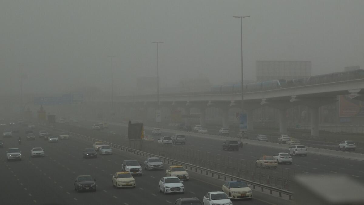 Over 200 accidents reported in Dubai due to dust storm, rain