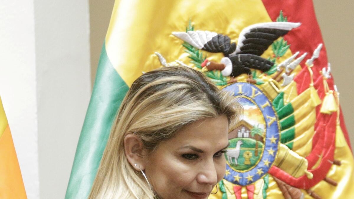 Bolivia, interim president, Jeanine Anez tested, positive, positive, coronavirus, Covid-19