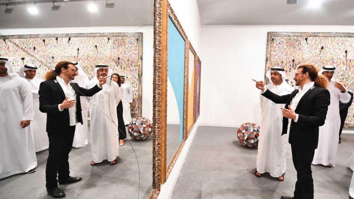 Shaikh Abdullah opens Abu Dhabi Art event