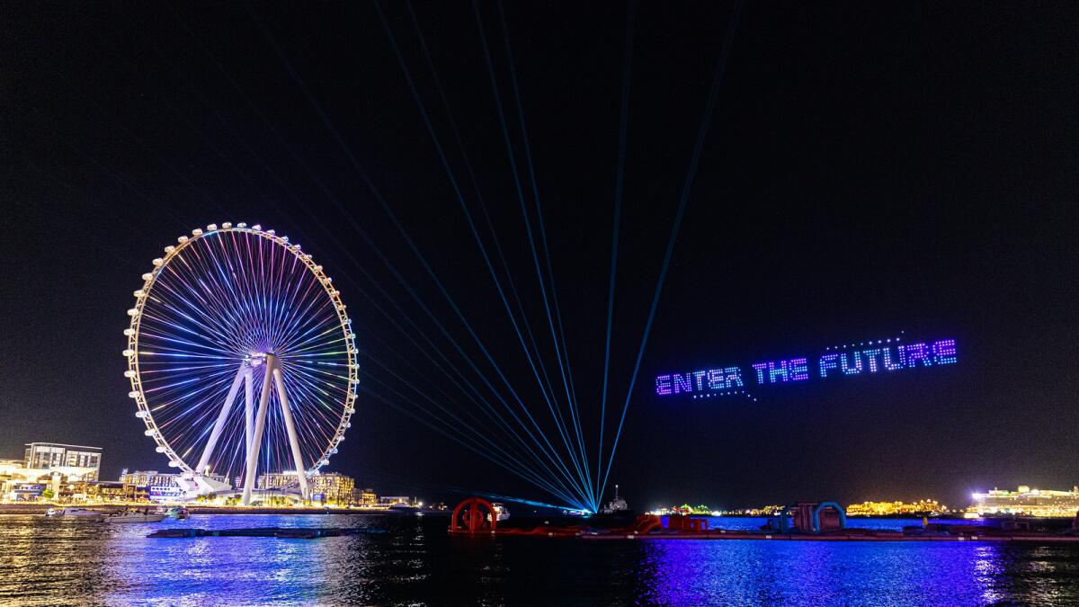 The second show gives spectators an immersive glimpse into Dubai two decades from now.