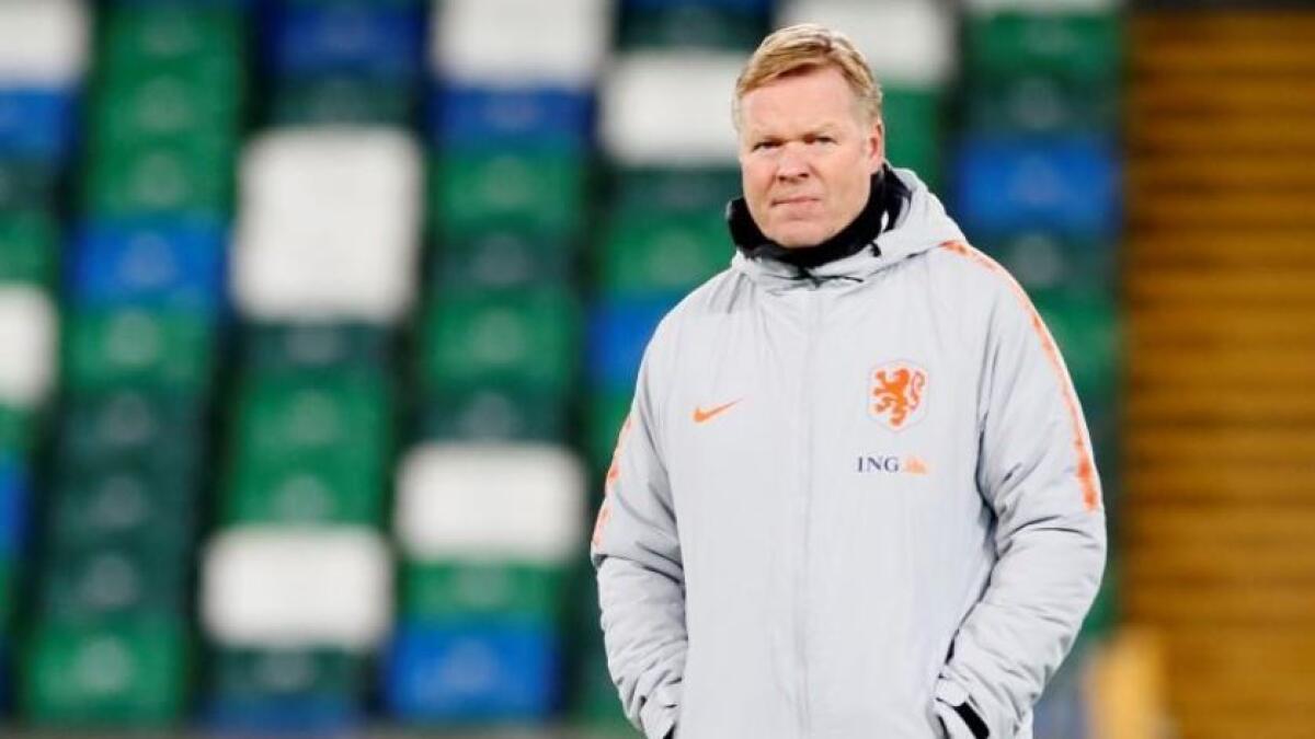 Koeman has been in charge of the Dutch national team since 2018 and is due to lead them at the postponed European Championship next year and the World Cup in 2022. (Reuters)