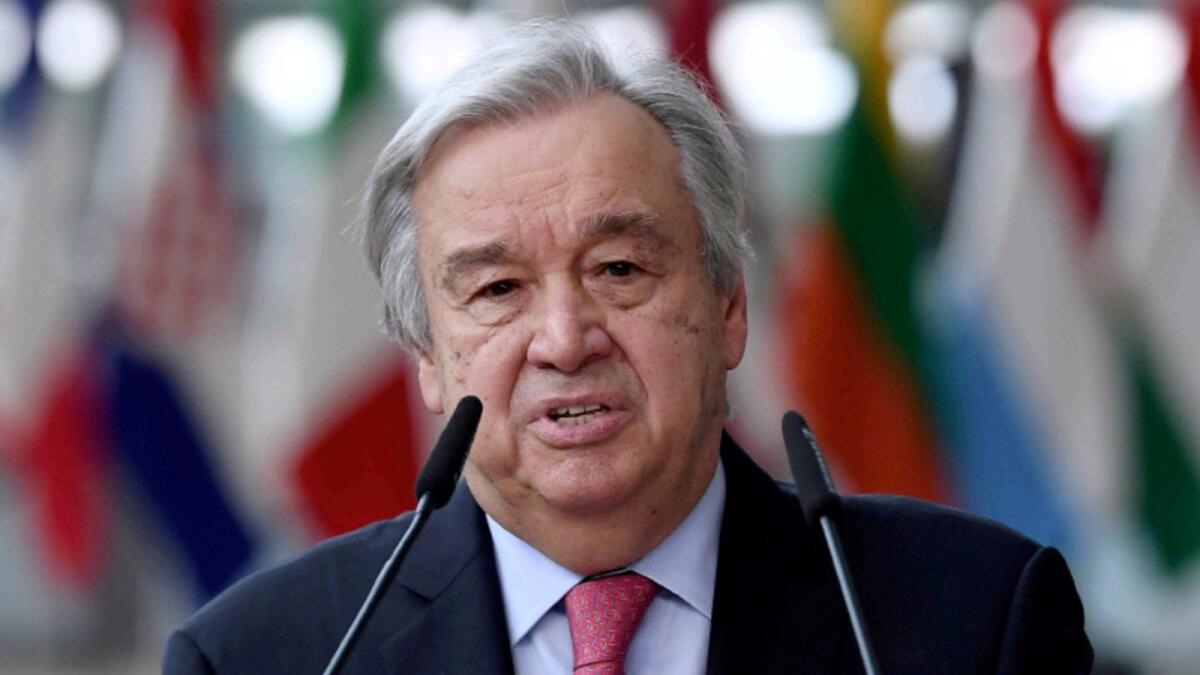 Antonio Guterres. — Reuters file