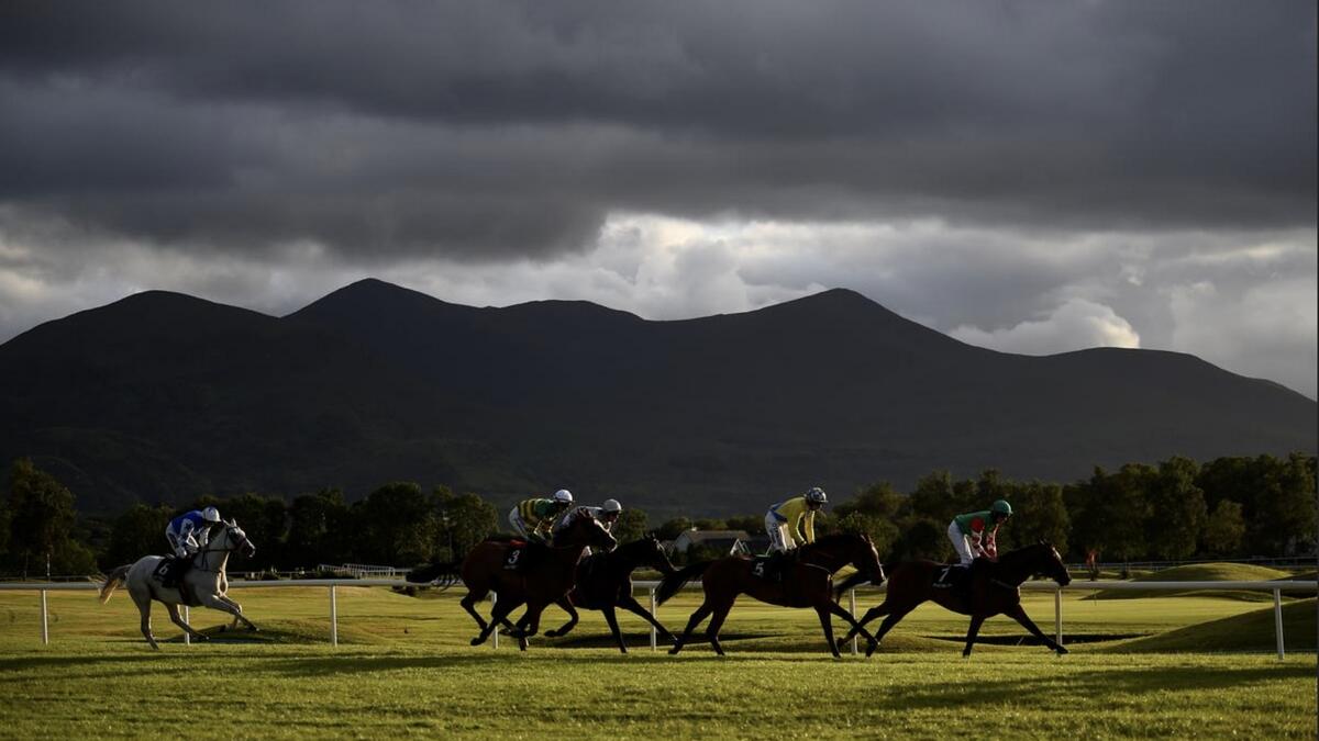 Riders compete in a race at the Killarney Racecourse in Ireland. - Reuters file