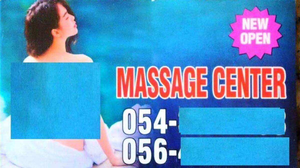 Indecent massage ads in UAE lure customers to sex