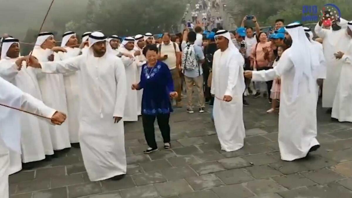 Video: Emiratis perform at Great Wall of China ahead of Sheikh Mohameds visit