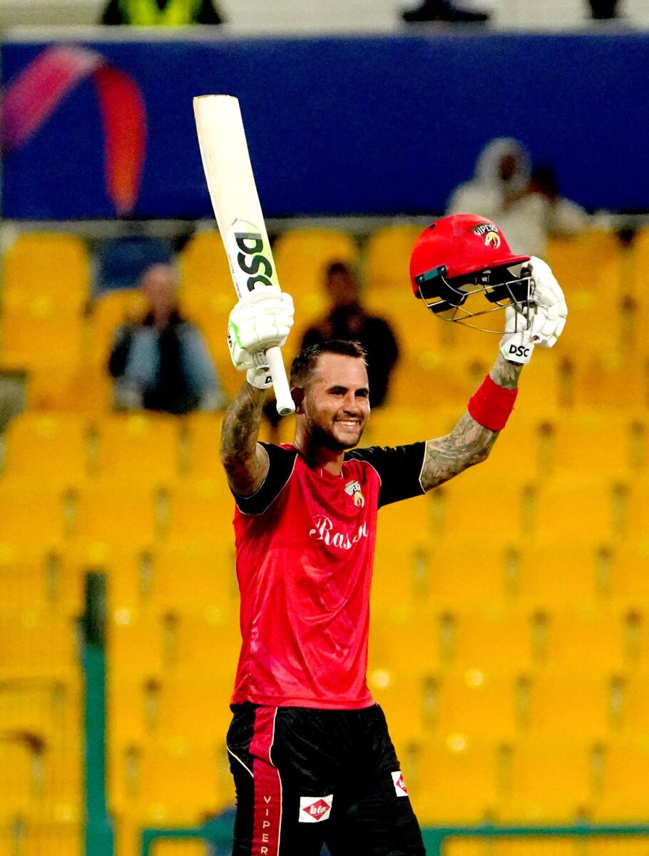Alex Hales has played some fantastic knocks in the ILT20. — Desert Vipers