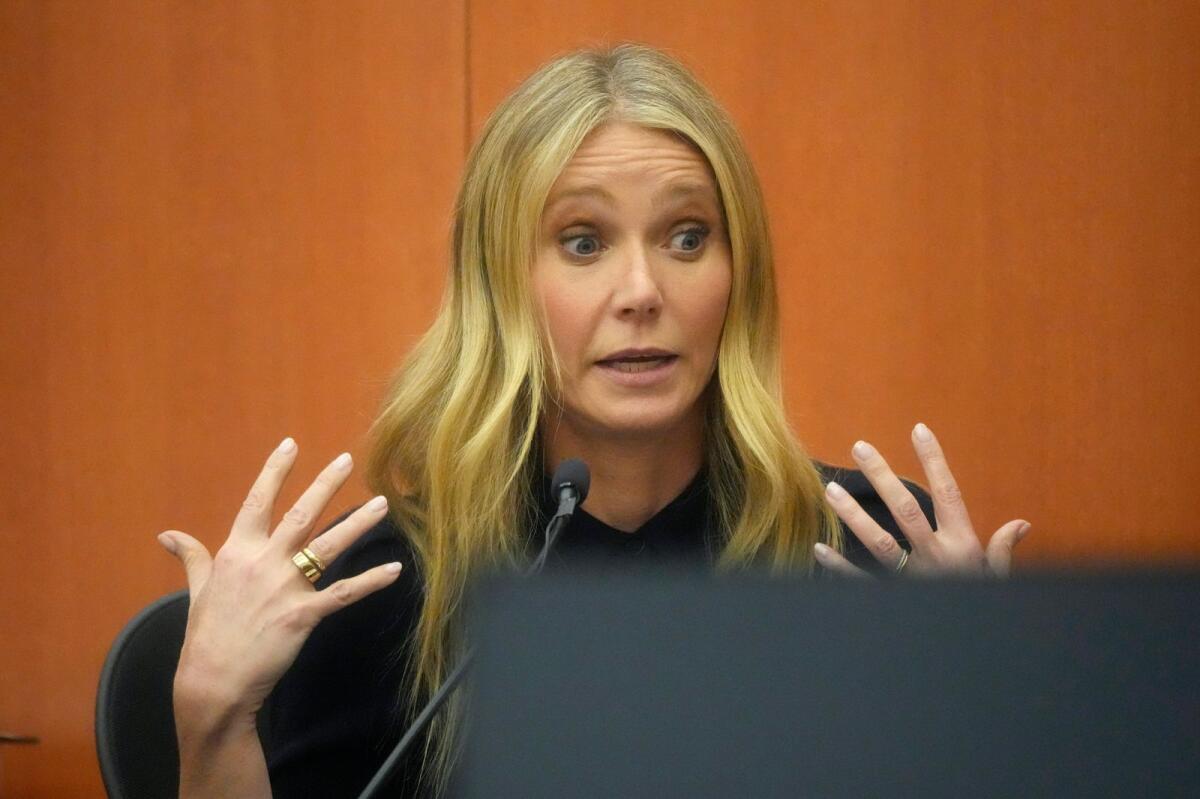 Gwyneth Paltrow testifies during her trial on March 24, 2023