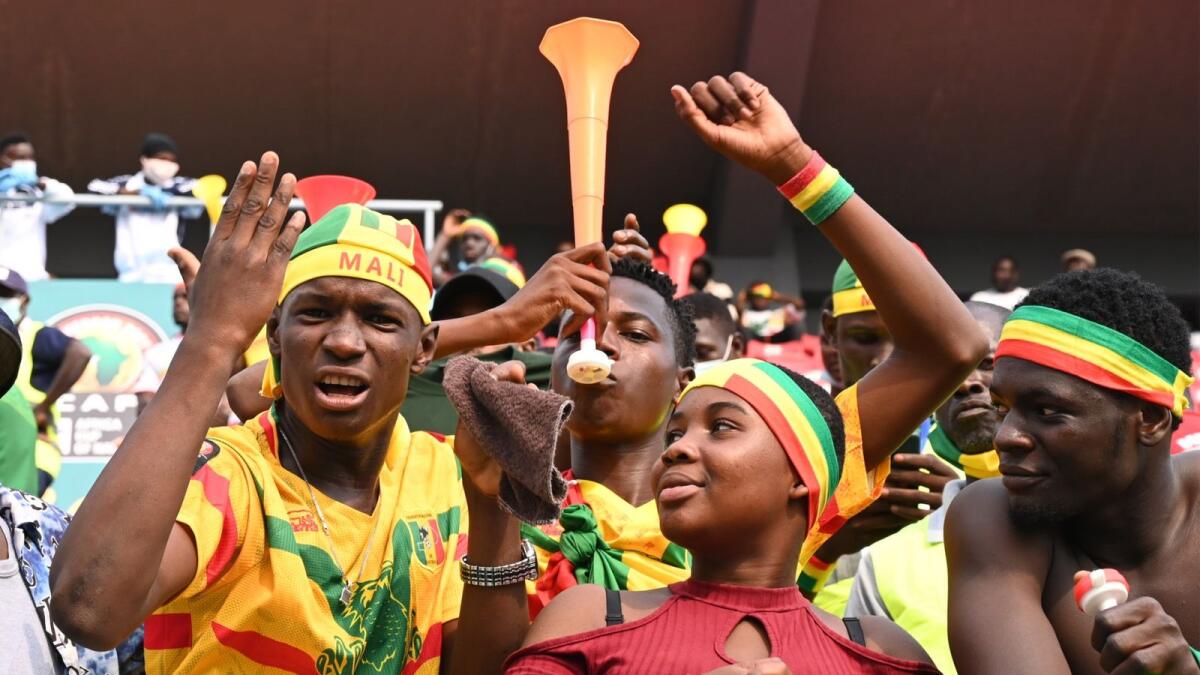 Mali fans celebrate their team's victory against Tunisia on Wednesday. — AFP