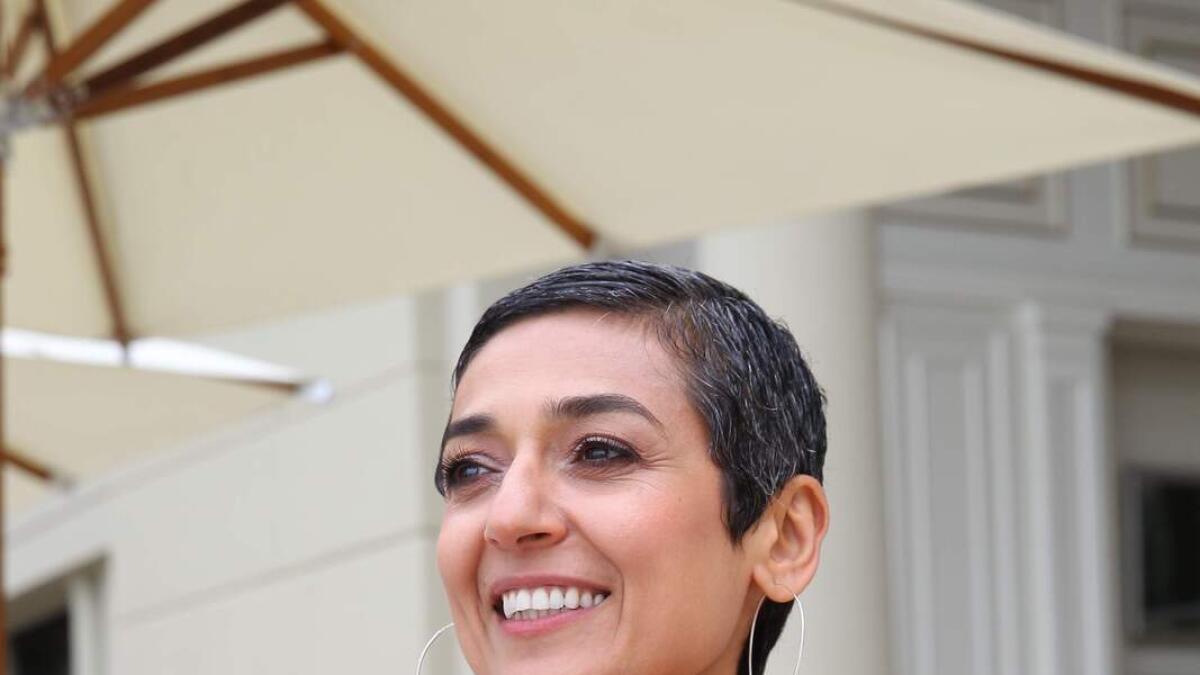 Zainab Salbi, woman activist and TV host during an interview at Versace Hotel in Dubai on Thursday 28, January 2016. Photo by Juidin Bernarrd