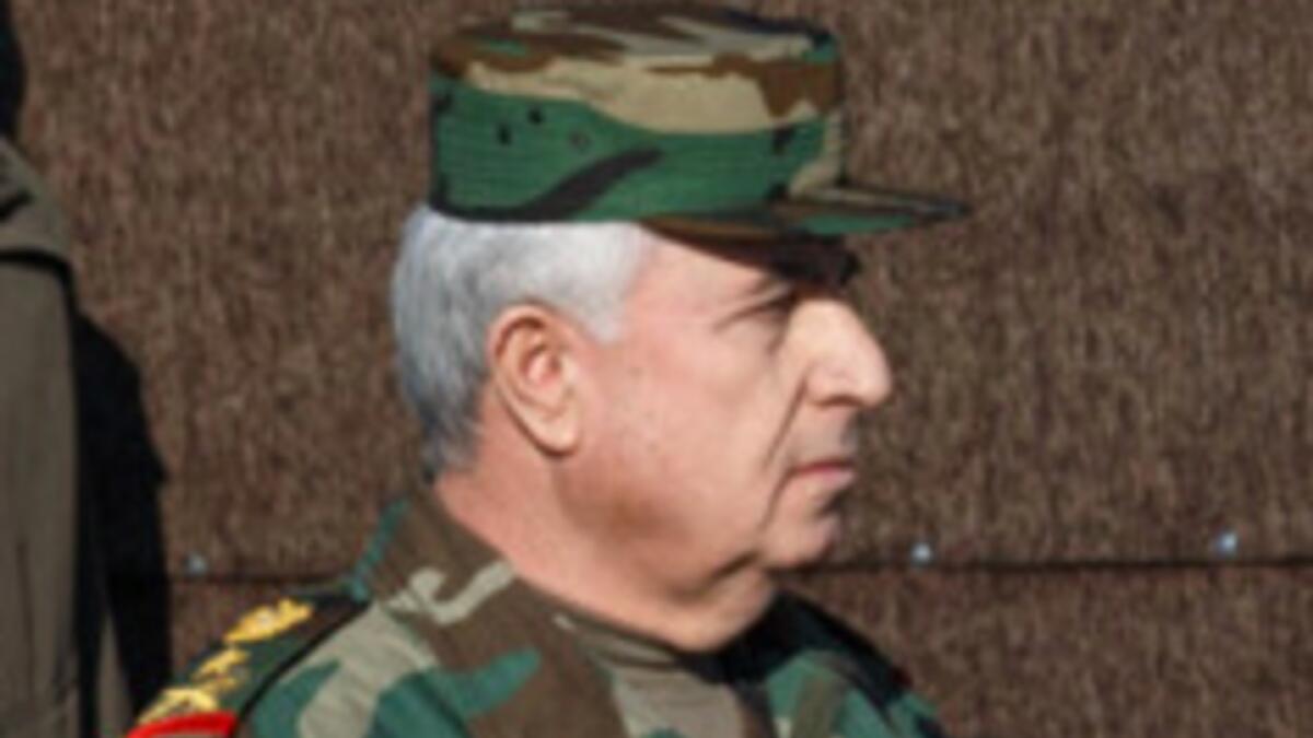 Syrian Defence Minister and Chief of Staff Ali Ayyoub. — Courtesy:Wiki Commons
