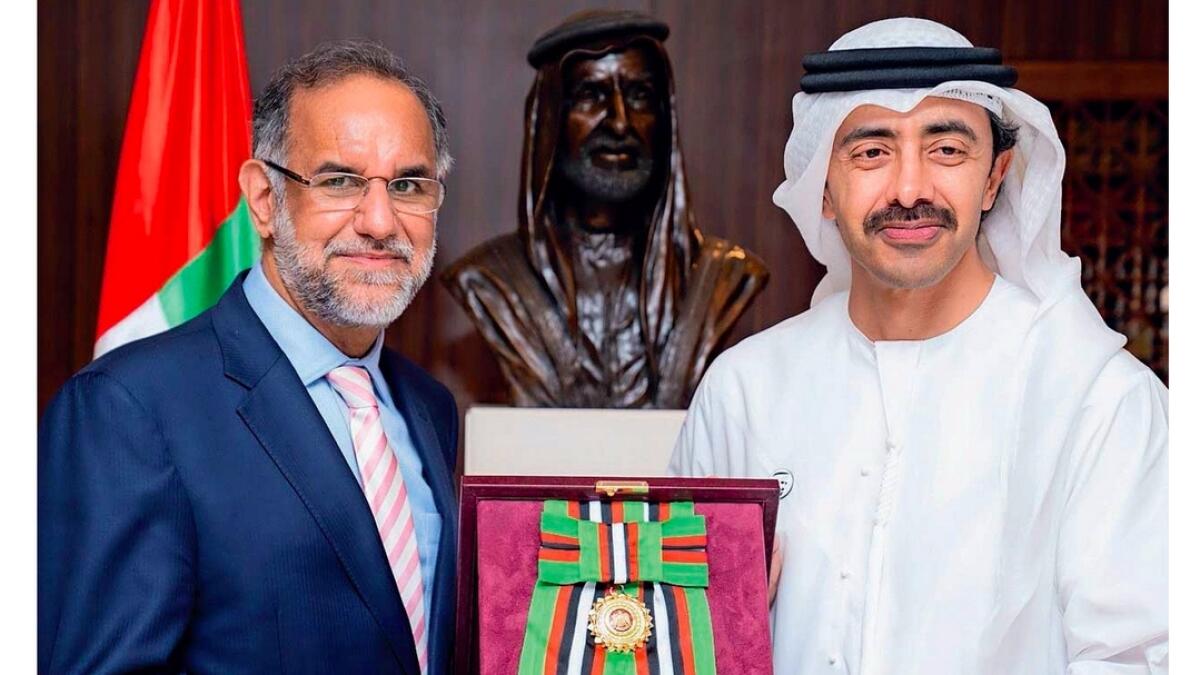 Sheikh Khalifa confers Zayed II Order on outgoing Indian envoy Navdeep Singh Suri