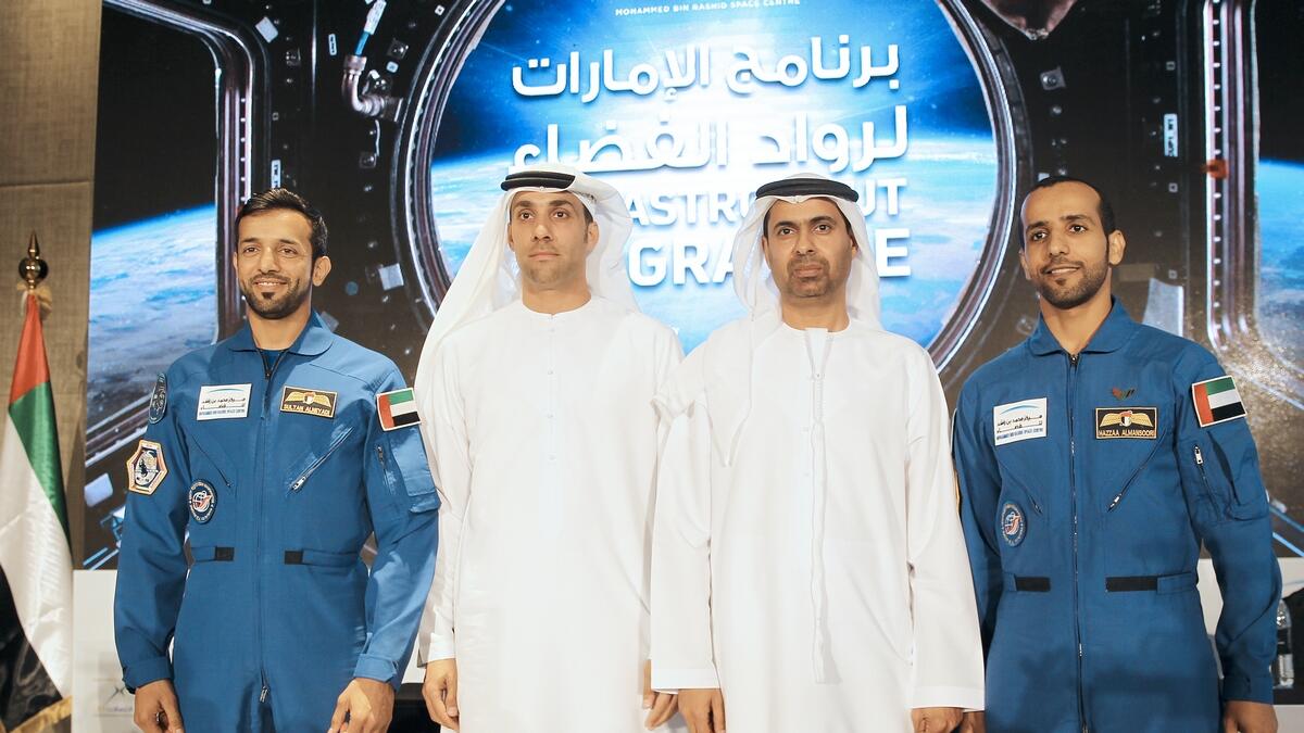 astronaut, UAE astronaut programme, space programme, space centre, Hazzaa Al Mansouri, Sultan Al Neyadi