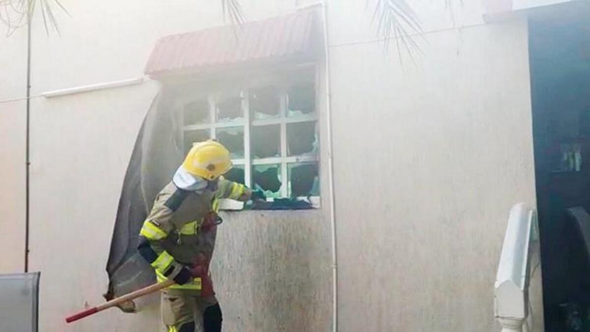 Emirati woman injured in UAE house fire