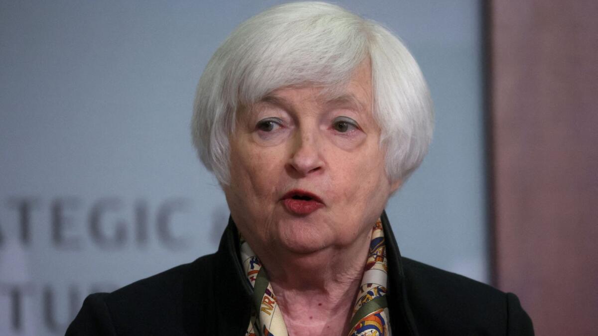 US Treasury Secretary Janet Yellen. — Reuters file