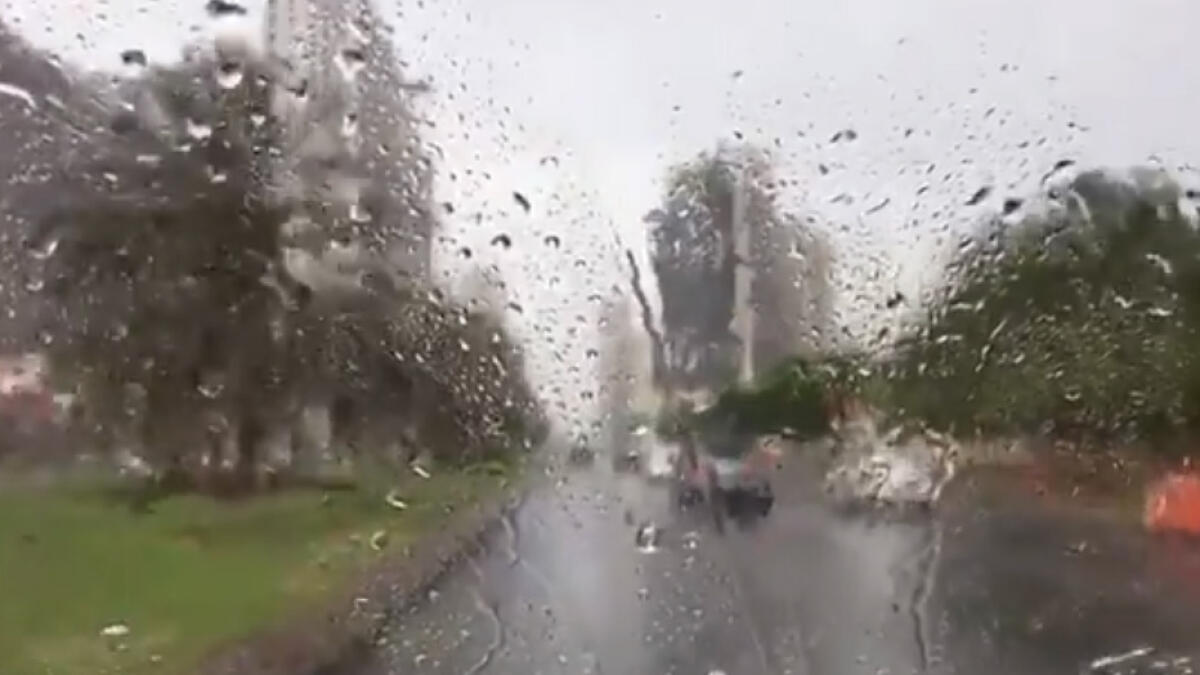 Video: Rain hits UAE, temperature dips to 17°C  