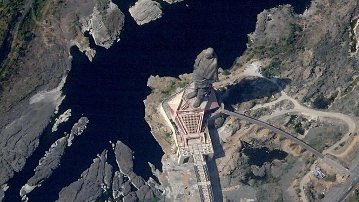 How Indias Statue of Unity looks from space 
