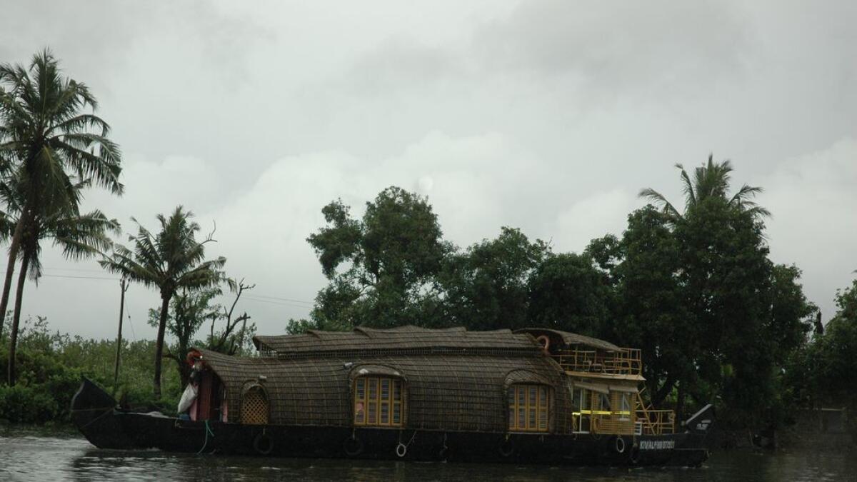 Houseboats are quite popular with tourists in Alappuzha, Kerala
