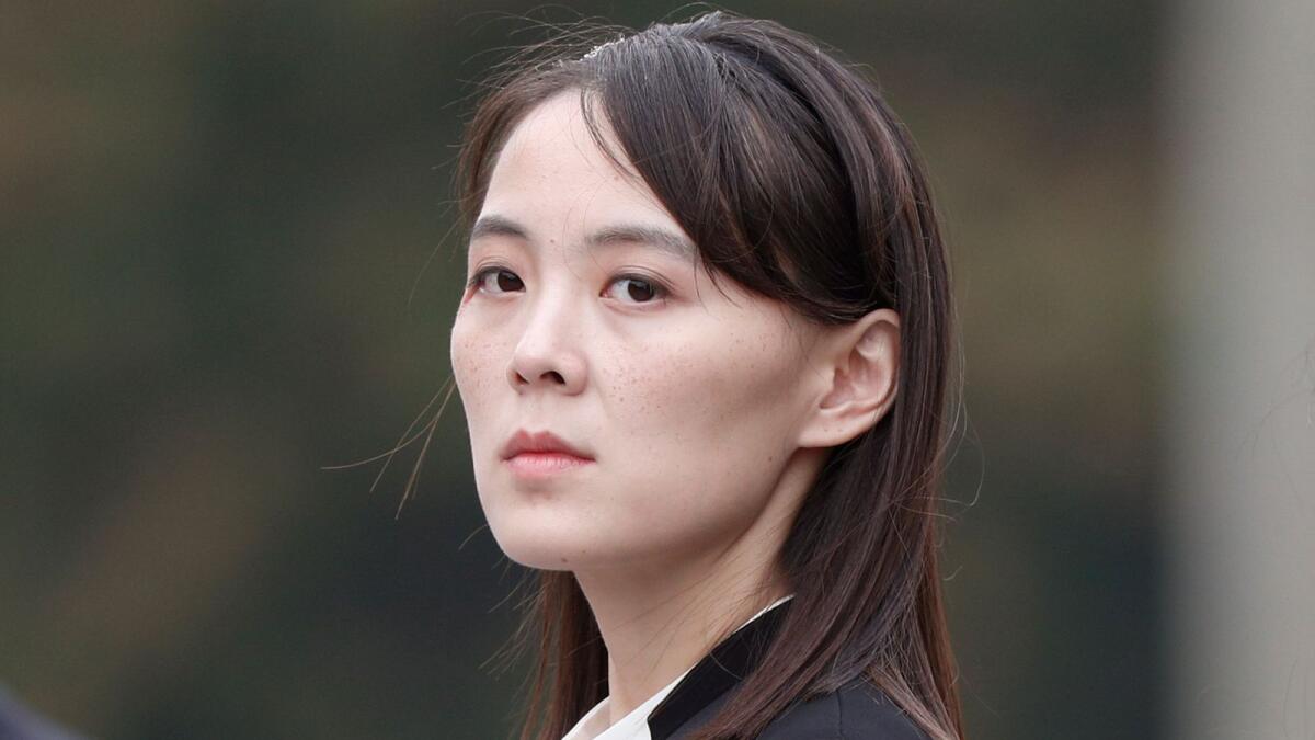 Kim Yo Jong, Kim Jong Un's sister, says North Korea is willing to hold 'constructive discussions' with South Korea under some conditions.