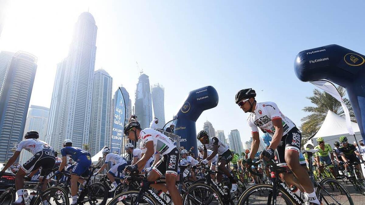 Team Sky’s Viviani wins Dubai Tour Stage 2