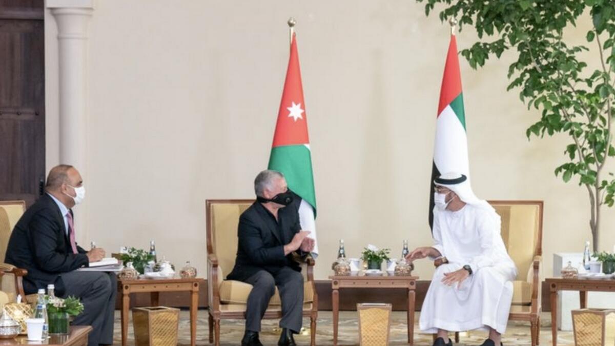 Sheikh Mohamed, welcomes, Jordan king, second home, UAE