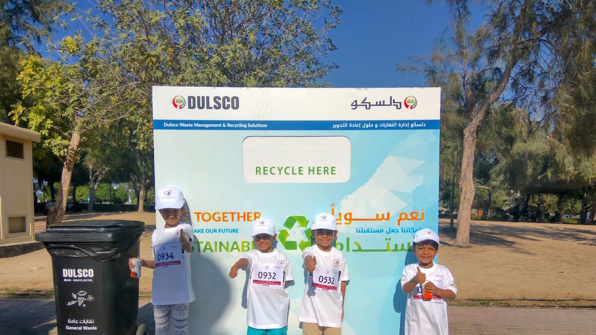 33,800 recyclables collected at Emirates Kids Marathon. SUPPLIED PHOTO