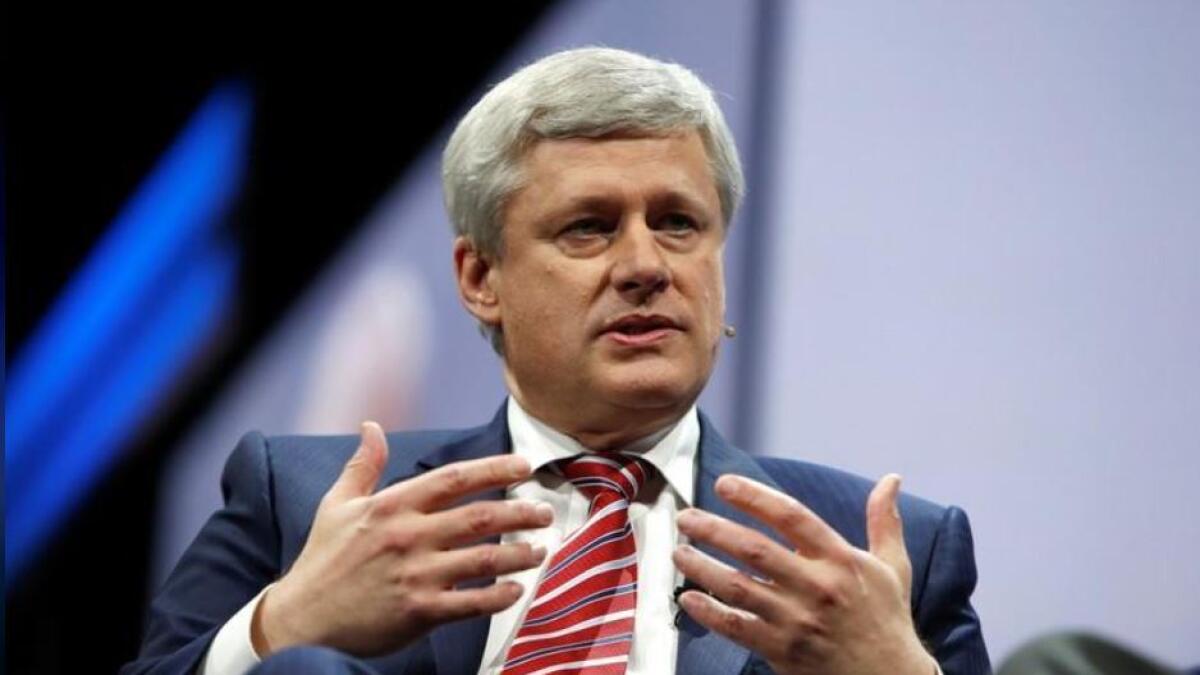 Former Canadian Prime Minister Stephen Harper.- Reuters