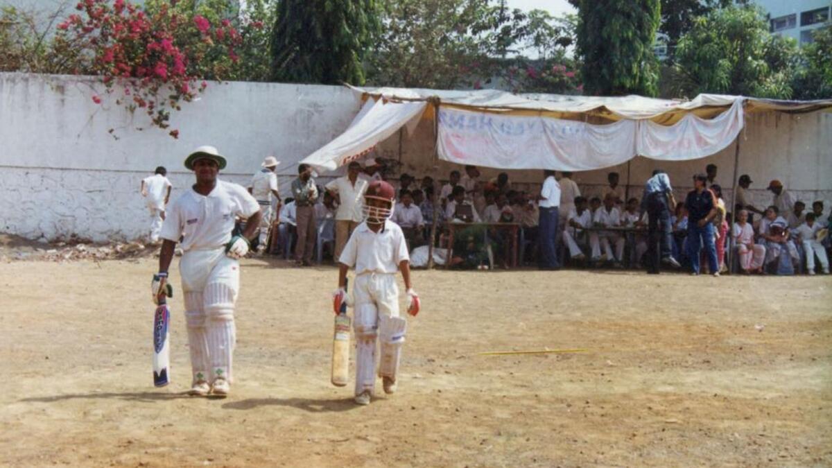 Ajinkya Rahane (right) in an 'open tournament' at the Azad Maidan. (Supplied photo)