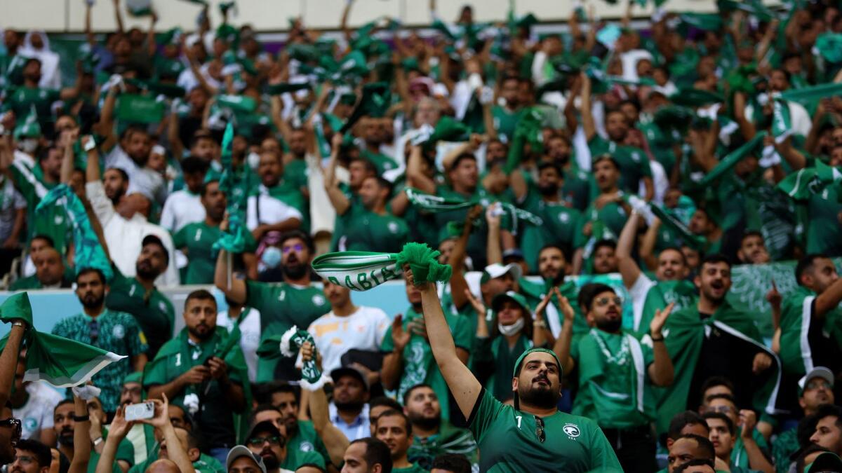 Photos: Fans jubilant as Saudi Arabia scripts historic World Cup win against Argentina - wknd.