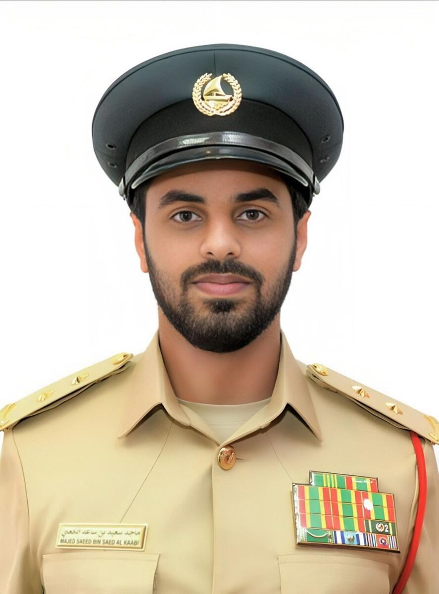 First Lieutenant Majid bin Saed Al Kaabi. Photo: Supplied