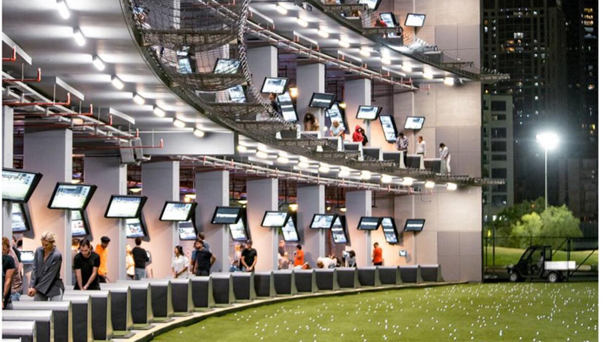 A total of 96 bays provide groups of up to six guests the opportunity to play at anyone time, in an impressive three-storey facility. — Twitter