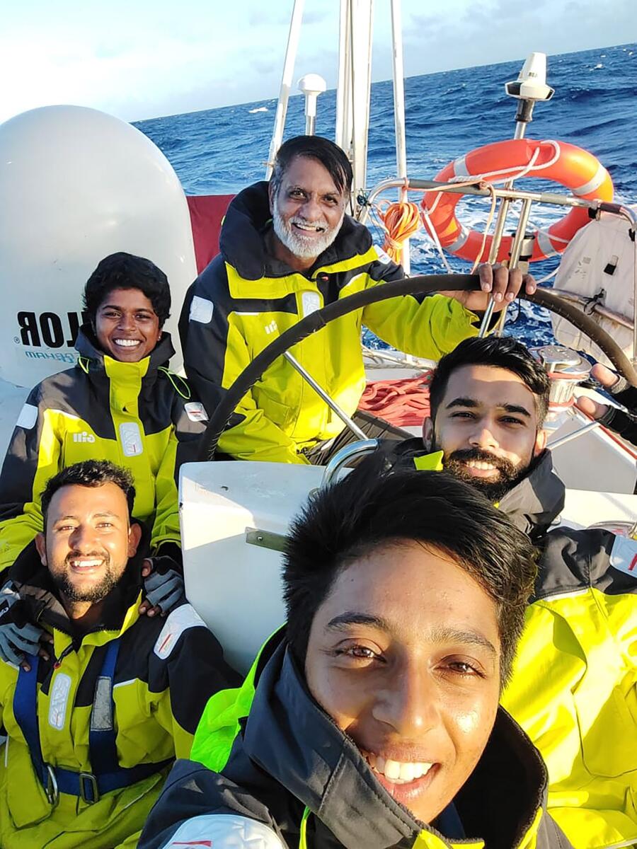 During the expedition, Tarini sailed to Rio de Janerio in Brazil via Cape Town in South Africa, participating in the Cape to Rio Race 2023. Photo: PTI