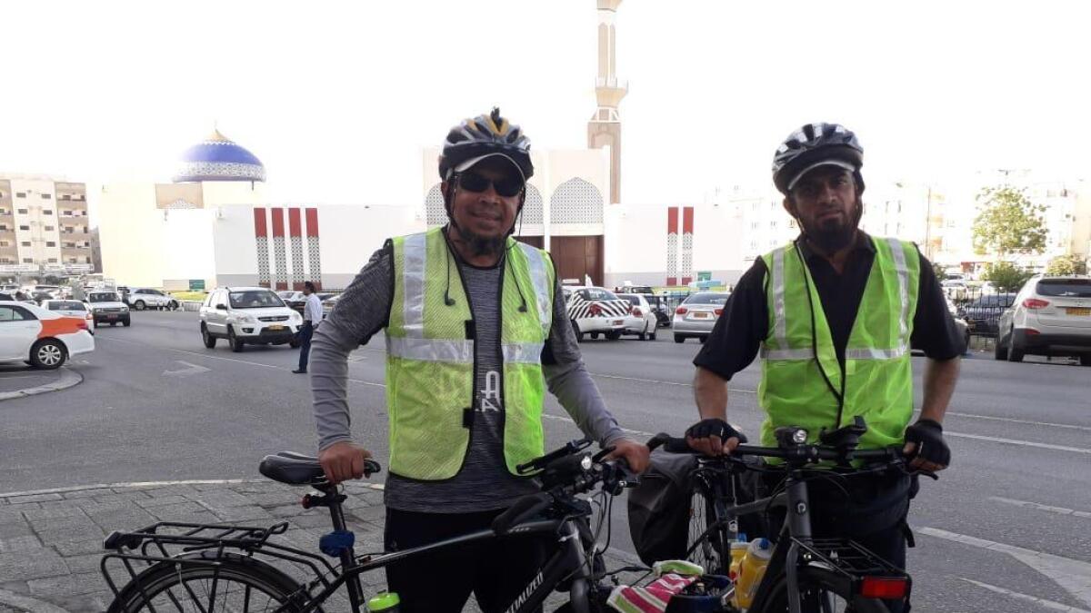 The duo hope to reach Makkah by July 25, just in time for Hajj that will start on August 9. -Supplied photo
