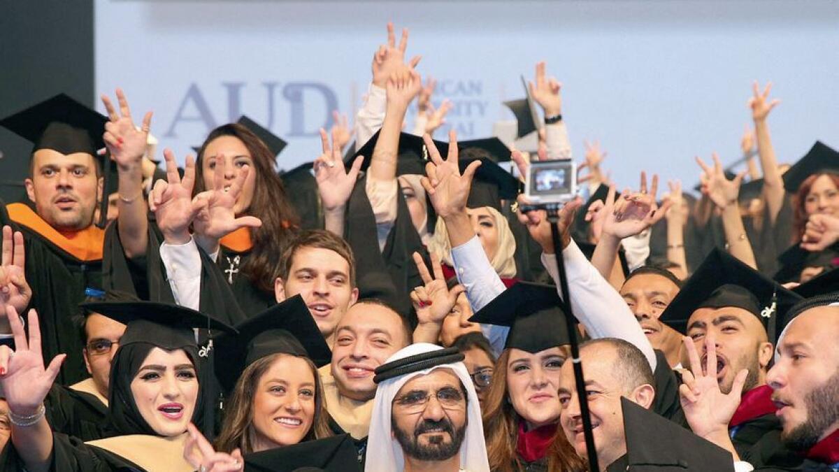 Youth represents about half of the Arab World, so it is only logical to give them a voice, Shaikh Mohammed tweeted on Wednesday.