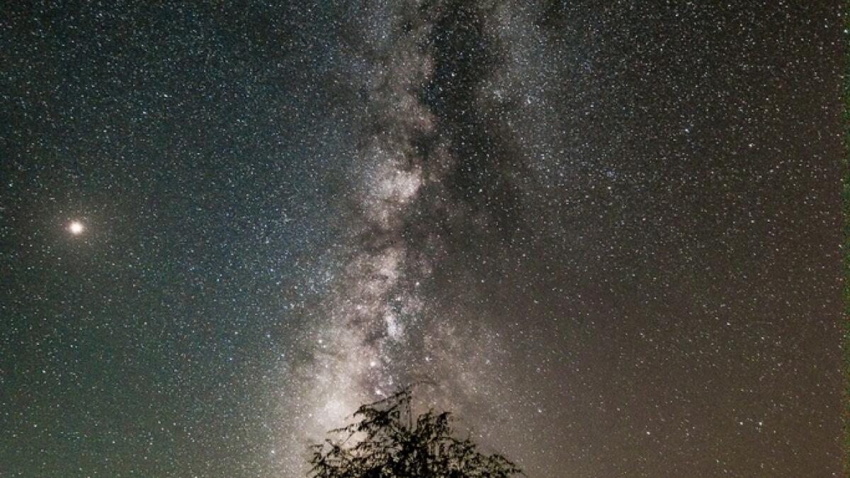 The Milky Way photographed in Abu Dhabi. Photo: Neeraj Murali