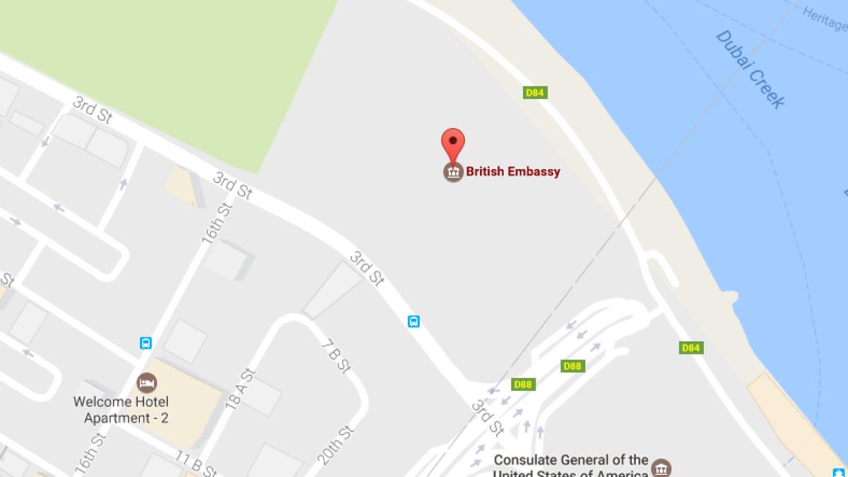 Fire breaks out near British embassy in Dubai