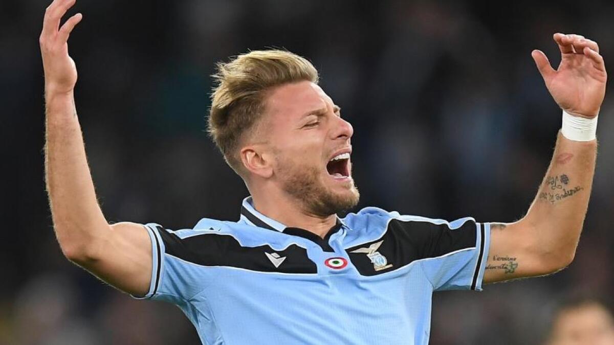Ciro Immobile will renew his duel with Cristiano Ronaldo to be Serie A top-scorer this season. (Reuters)