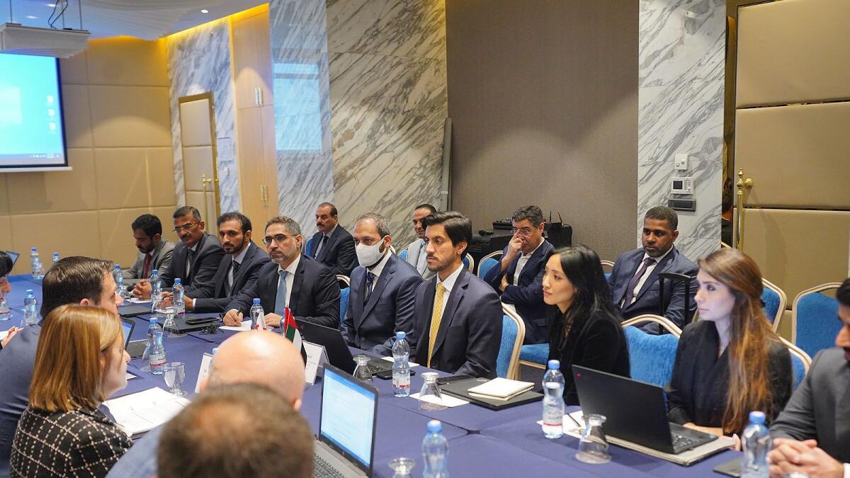 Jumaa Muhammad Al Kait, assistant undersecretary for international trade affairs at the Ministry of Economy, heads the UAE negotiation team during the first round of talks. — Supplied photo
