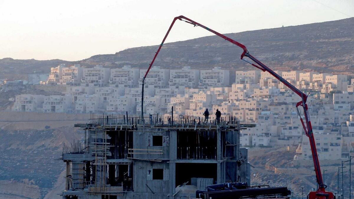 A construction site is seen in the Israeli settlement of Givat Zeev, in the occupied West Bank. — Reuters