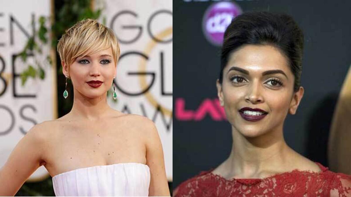 Jennifer Lawrence worlds highest paid actress, Deepika Padukone tenth