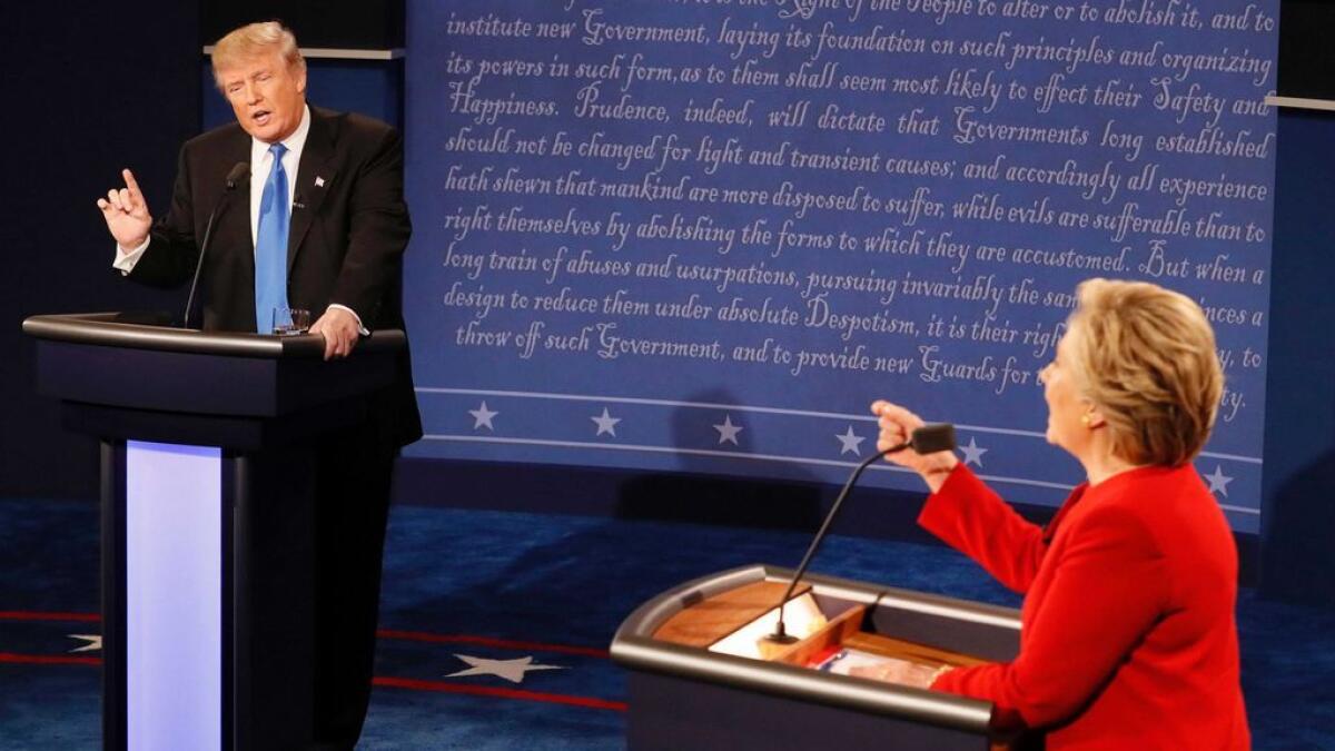 Fact check: Trump, Clinton deny their own words in debate