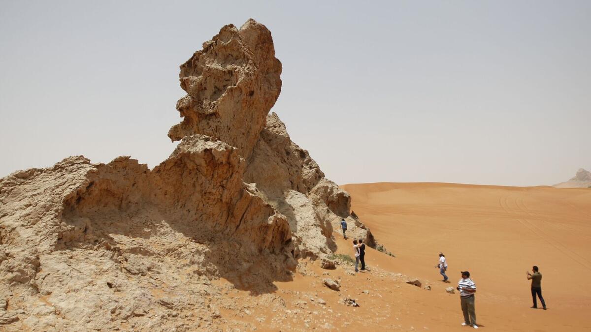 ROCK OF AGES ... Trekkers can enjoy spectacular views from Fossil Rock mountain and Camel Rock.