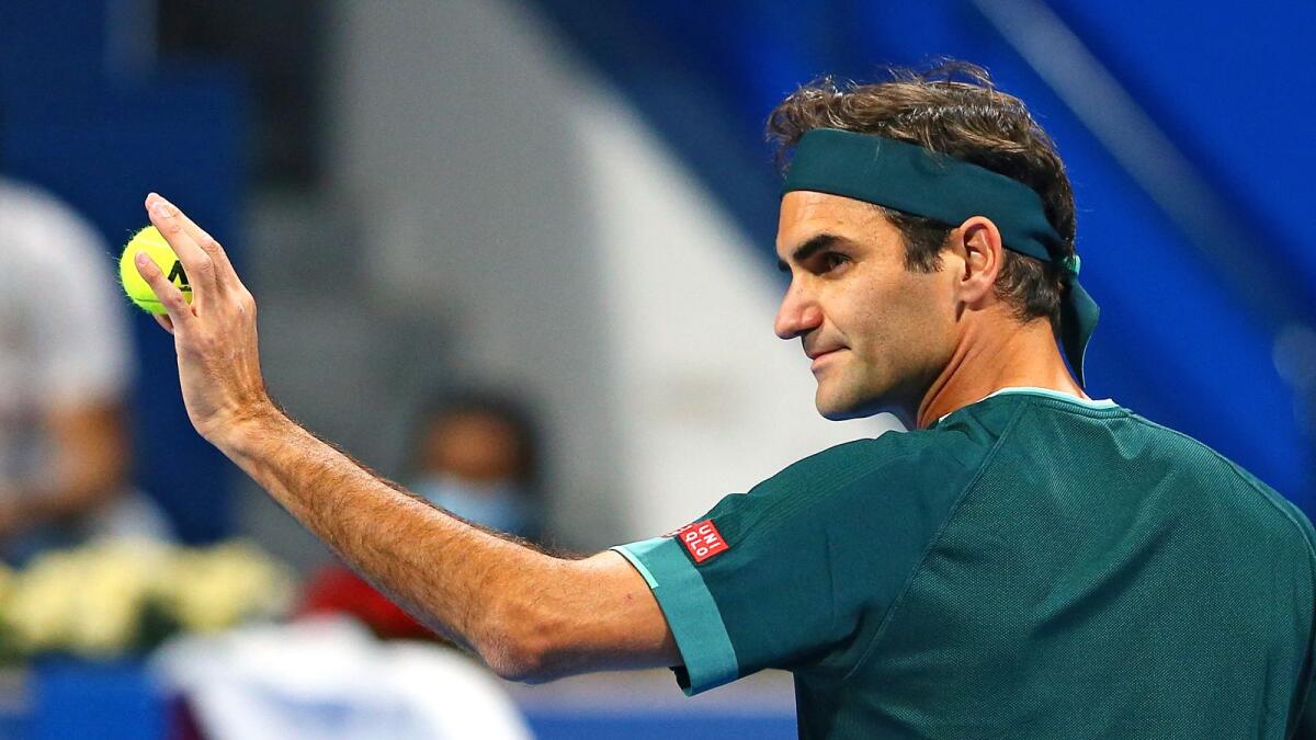 Roger Federer at the Qatar Open in March. (AFP)