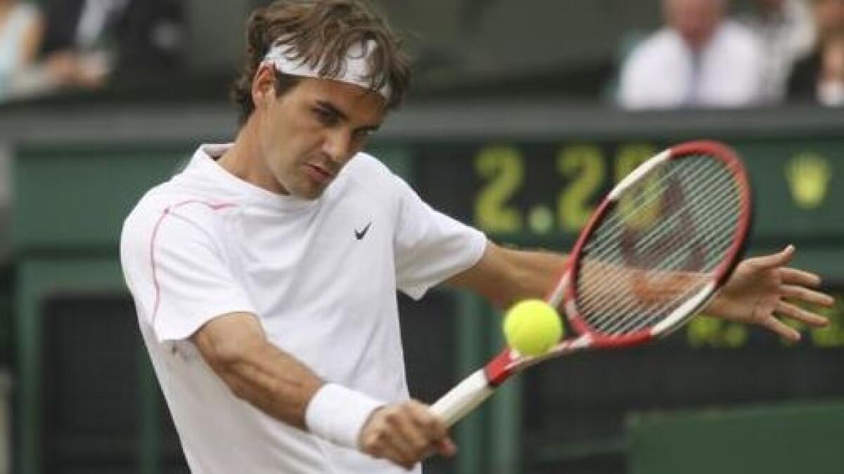 Roger Federer, the eight-time Wimbledon champion