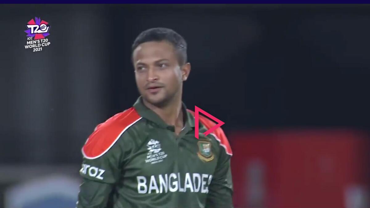 Bangladesh star Shakib Al Hasan. (T20 World Cup Twitter)