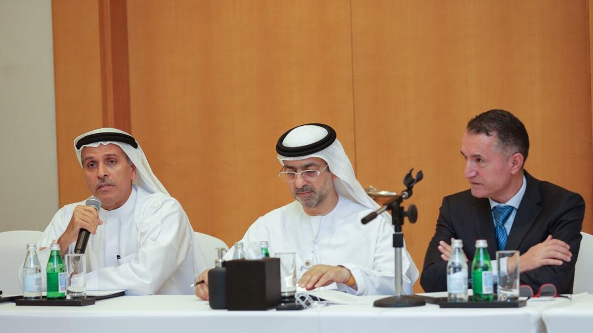 Younis Haji Al Khoori, Undersecretary of the Ministry of Finance and Chairman of the FRC chaired the meeting in Dubai. — Supplied photo