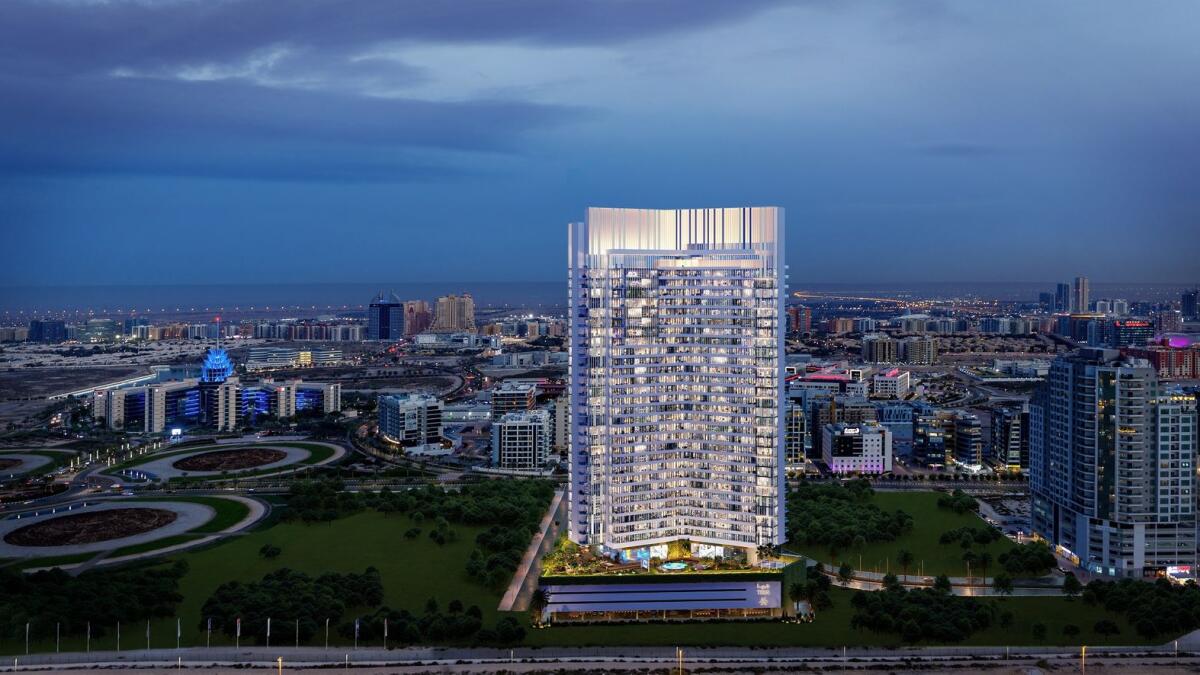 Tria is a 32-storey integrated residential project at the heart of DSO. - Supplied photo
