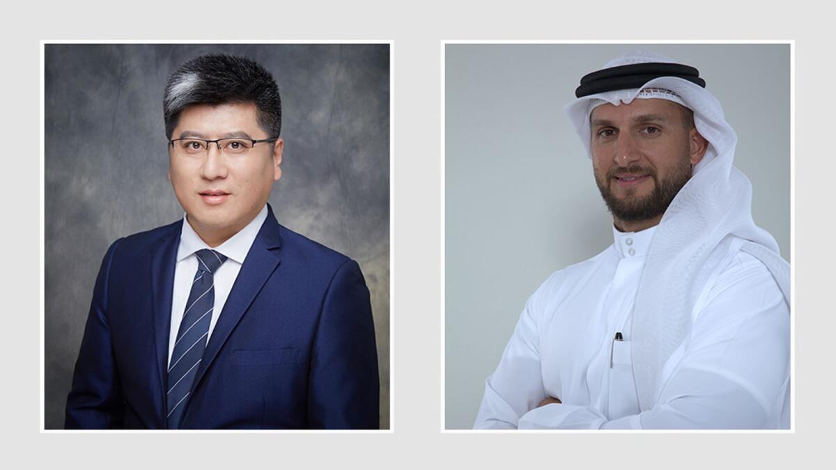 Mr. Hans Yuewen, Chairman of YottaChain International Holding  and  Mr. Mohammad Alawadhi, Managing Partner at Emirates Draw