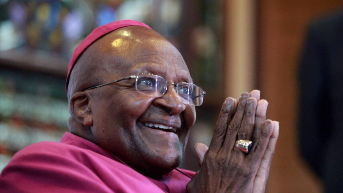 Archbishop Desmond Tutu. — AFP file