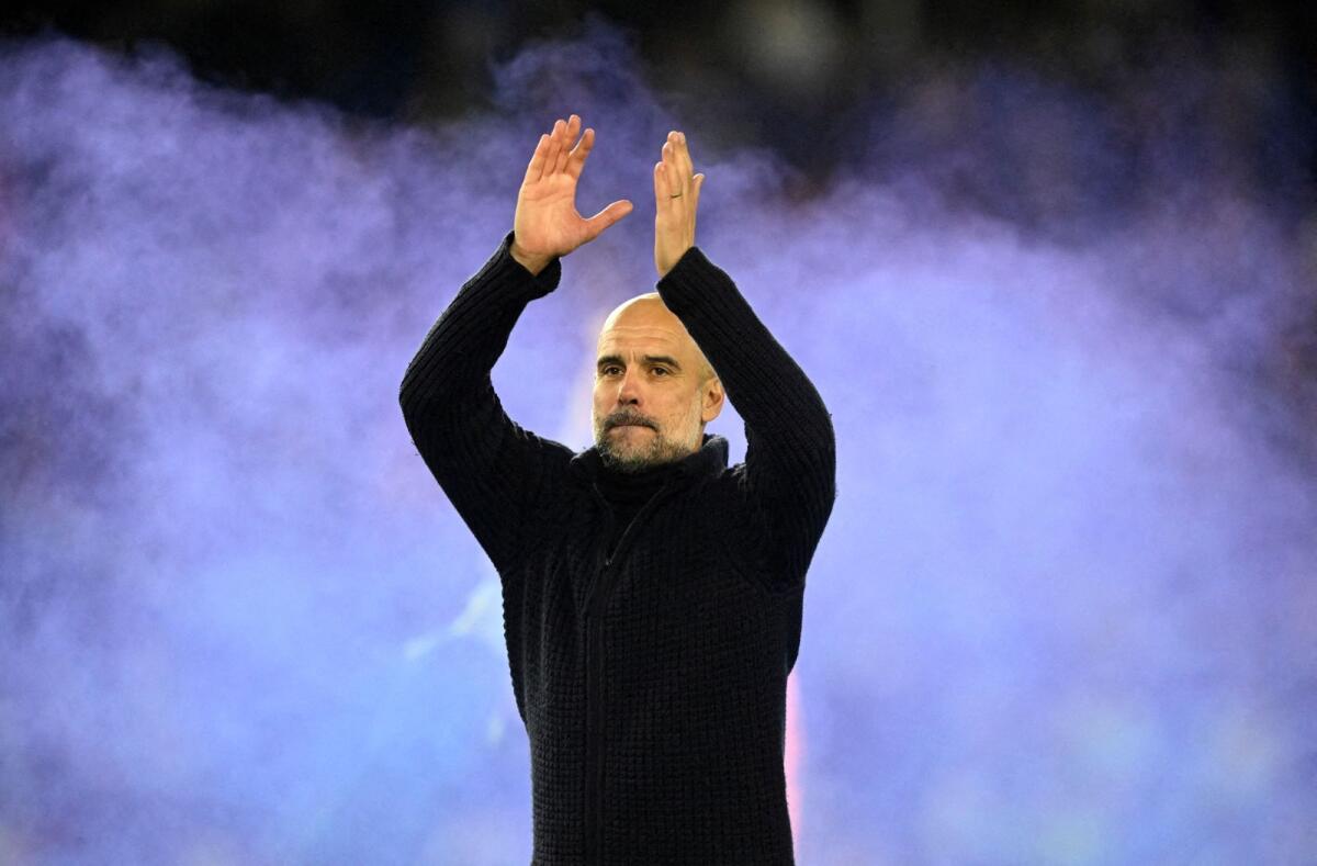 Manchester City manager Pep Guardiola. — AFP