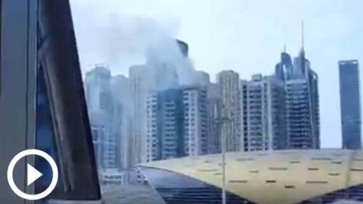 WATCH: Fire under control in Dubai Marina
